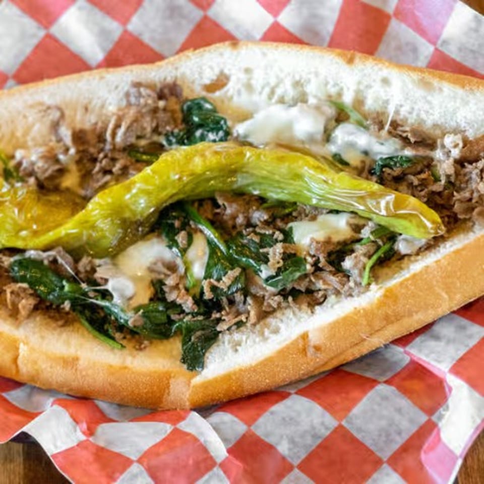 South Philly Cheesesteak Sandwich.