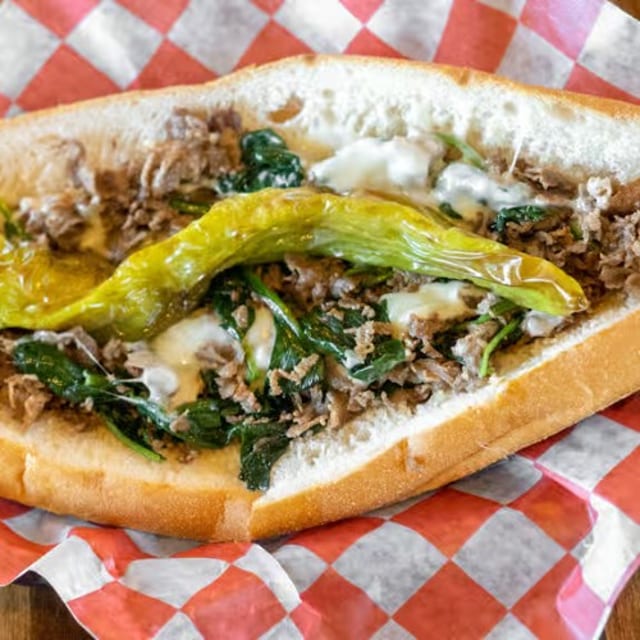 South Philly Cheesesteak Sandwich.