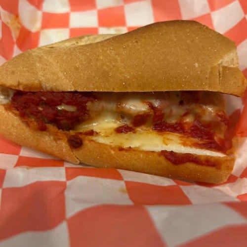 Meatball Parm Sandwich.